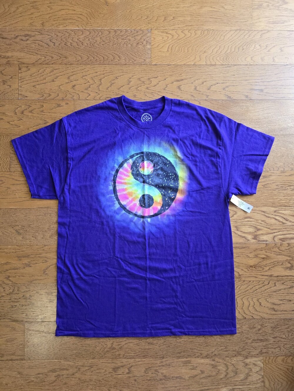DOM Graphic Tee Purple Yin Yang XL New